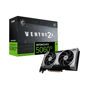 Tarjeta de Video MSI NVIDIA GeForce RTX 5060 Ti 16GB VENTUS 2X OC PLUS GDDR7 PCIe 5.0