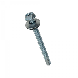 Tornillo autoperforante hexagonal 8mm 12x2 largo 51mm Zn 2,0p 100u.