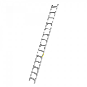 Escala 4,2mt 140kg Recta Aluminio 14 Peldano Escalera 4.28mt