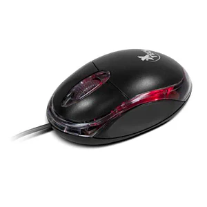 Mouse óptico Xtech 3 botones USB negro-rojo