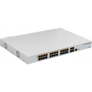 MikroTik Cloud Router Switch CRS328-24P-4S+RM - Conmutador - L3 - Gestionado - 24 x 10/100/1000