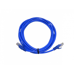 Cable Patch Cat5e 3mt Azul RJ45 CCA Inyectado Multifilar