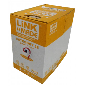 Caja Cable  Cat5e UTP Rojo 305mt Unifilar Cobre
