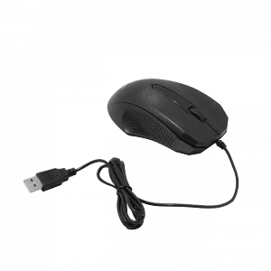 Mouse USB-AM Cableado 125cm Negro Raton Optico