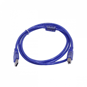 Cable USB Azul 1.5m, USB A-M a USB B-M, Compatible con Impresoras y Otros