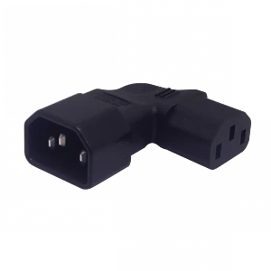 Angulo Plano Macho C14 Hembra C13 Adaptador Electrico 10A
