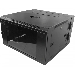 Gabinete rack mural RKD06-6L - 6U, doble bisagra, 60cm fondo