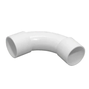Codo curva PVC40-C 40mm blanco para tubo PVC