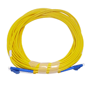Jumper cable fibra 3.0mm 9/125um 10mt LC-LC monomodo SM dúplex