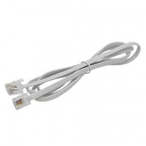 Cable telefónico 4 conductores RJ11/14 M-M 6P4C 1mt