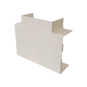 Derivación en T blanca para canaleta 100x50mm QN1T