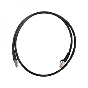 Cable patch Cat6 S/FTP 1mt negro LSZH inyectado multifilar