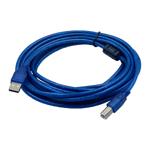 Cable USB 5m, A Macho a B Macho, Compatible con Impresoras