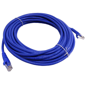 Cable patch Cat6 U/UTP azul LSZH, 10m, inyectado, multifilar