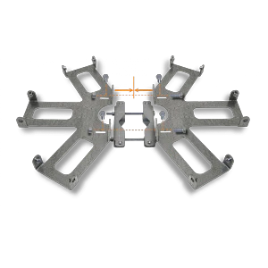 Sistema cluster RF Armor 6-gang p/6 sectoriales req-USK-escudos