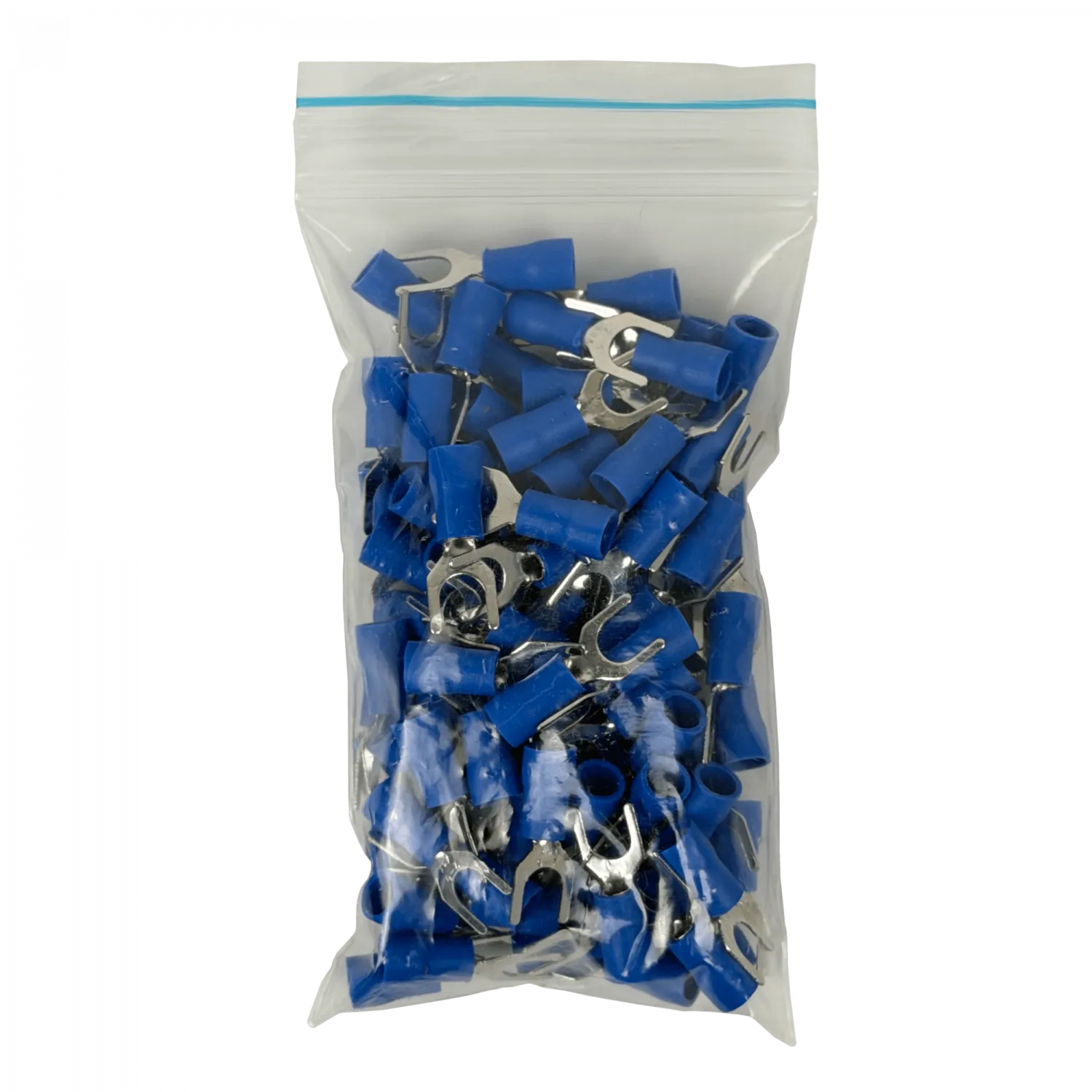 Conector Azul Aislado PVC Horquilla 5,3mm 1,5-2,5mm2 100-un 2
