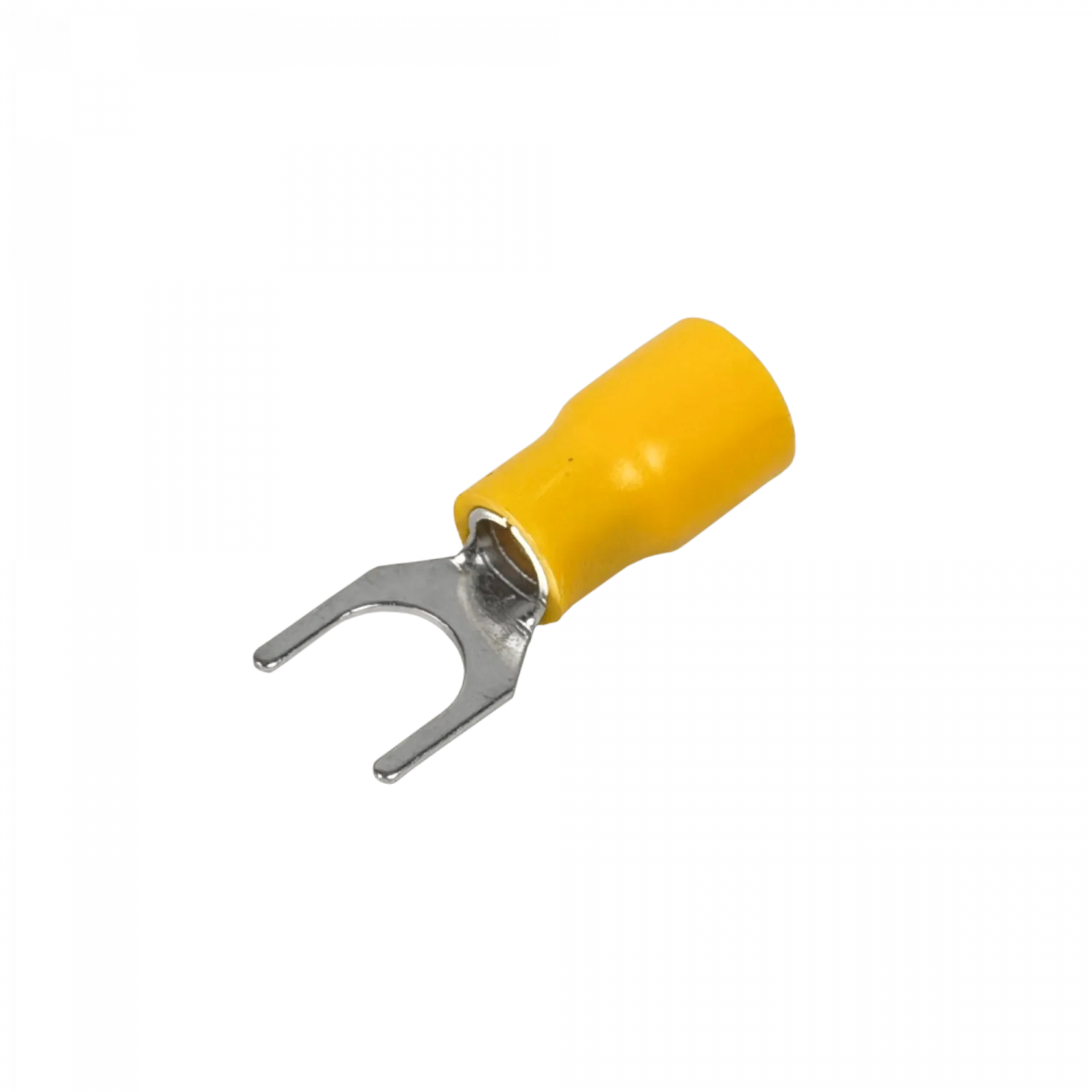 Conector Amarillo Aislado PVC Horquilla 6,5mm 4,0-6,0mm2 50-un 2