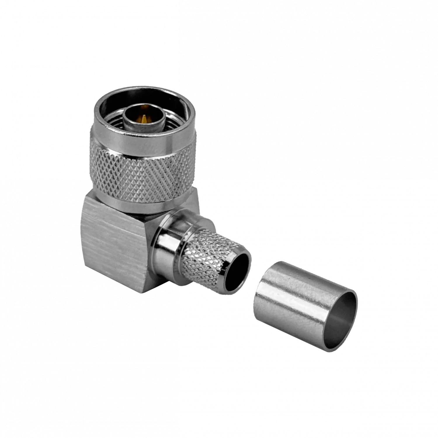 Conector Crimpeable RG8 RG213 90 Grados LMR400 N Macho 1