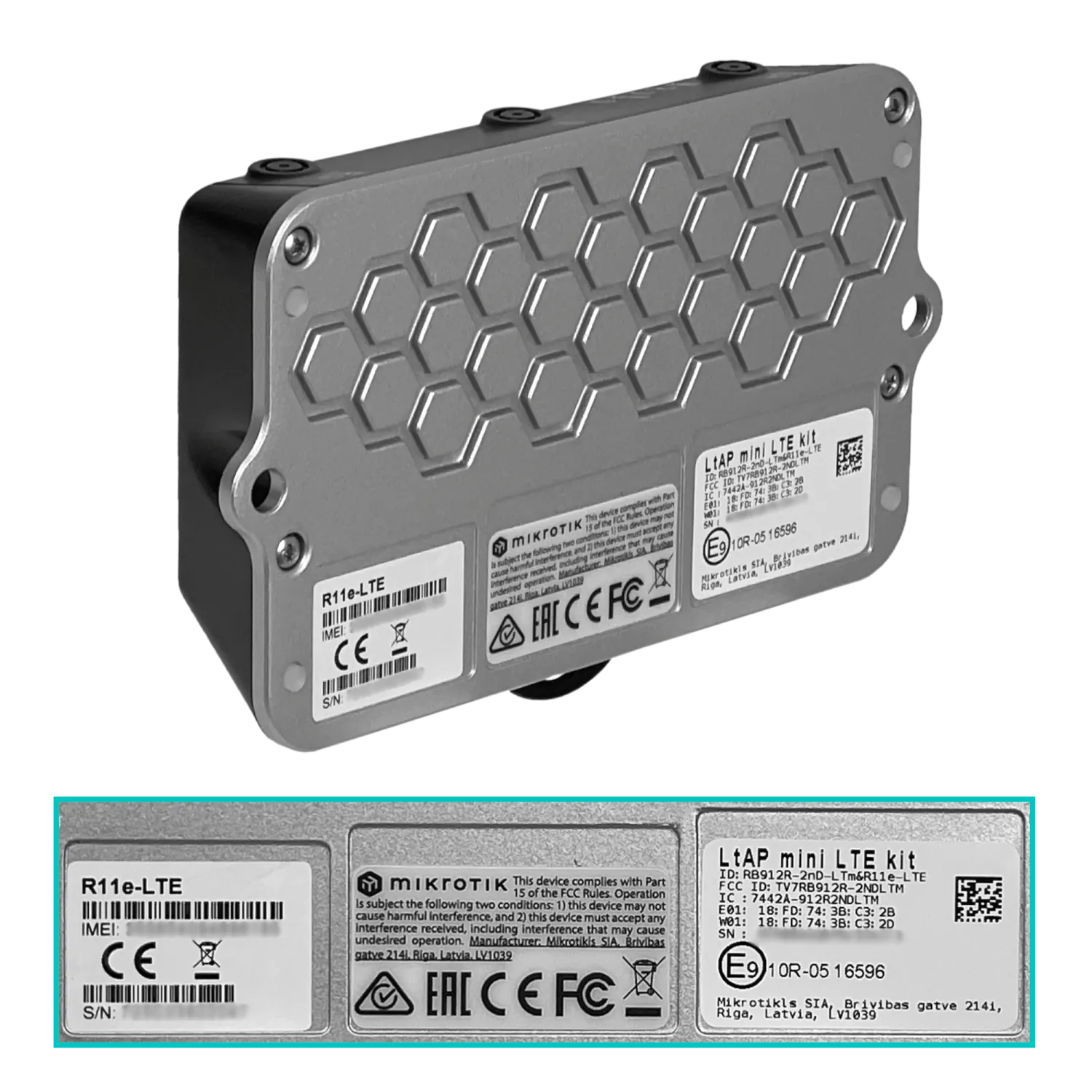MIKROTIK LTE-1-2-3-7-8 2 Sim 2-U.FL GPS 2,4GHz 22dBm 2x2-2dBi 1-100 L4 1
