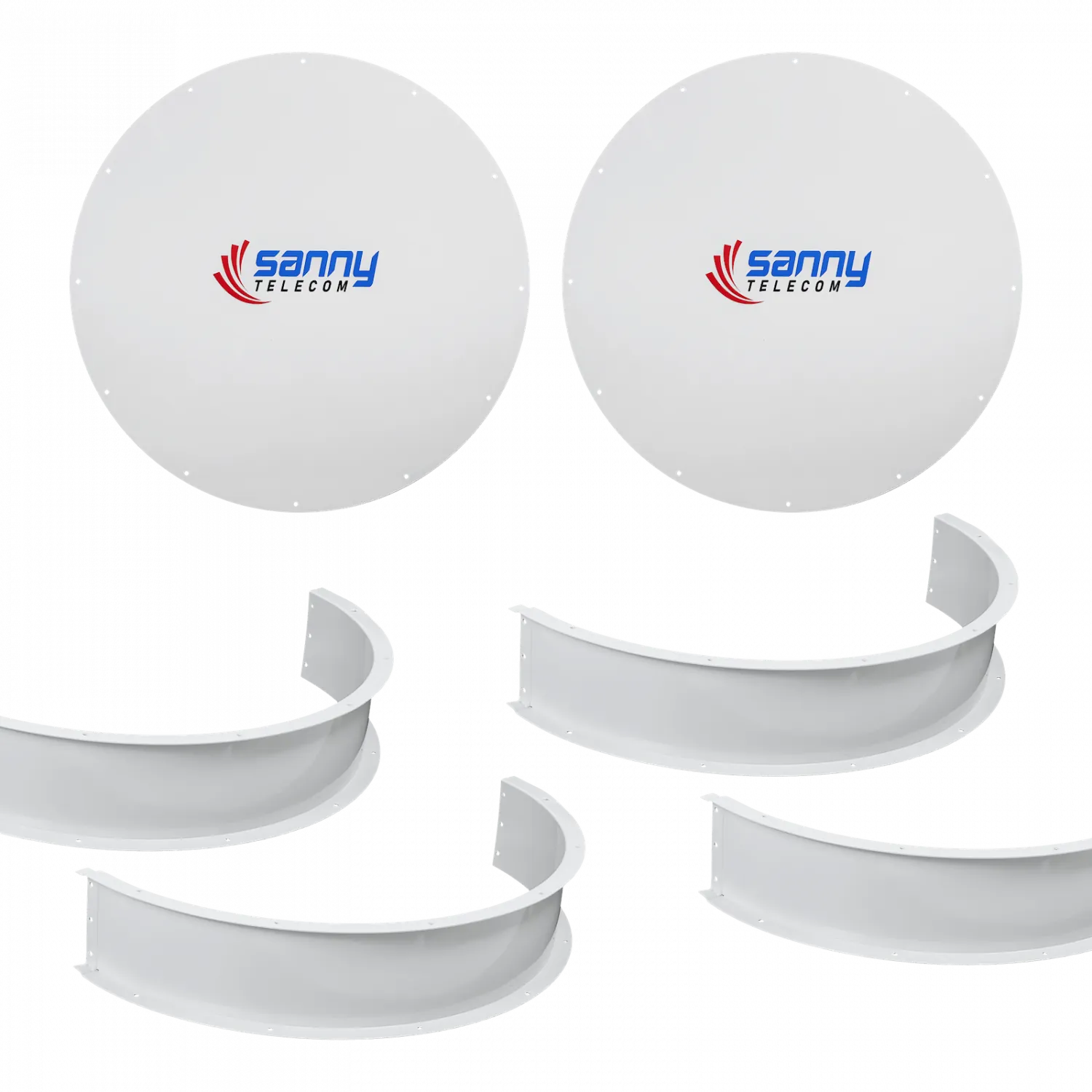 SANNY 2-unids Plano 650mm 2-Pies Tapa Cupula Escudo Radome p/DISH-5G30 2