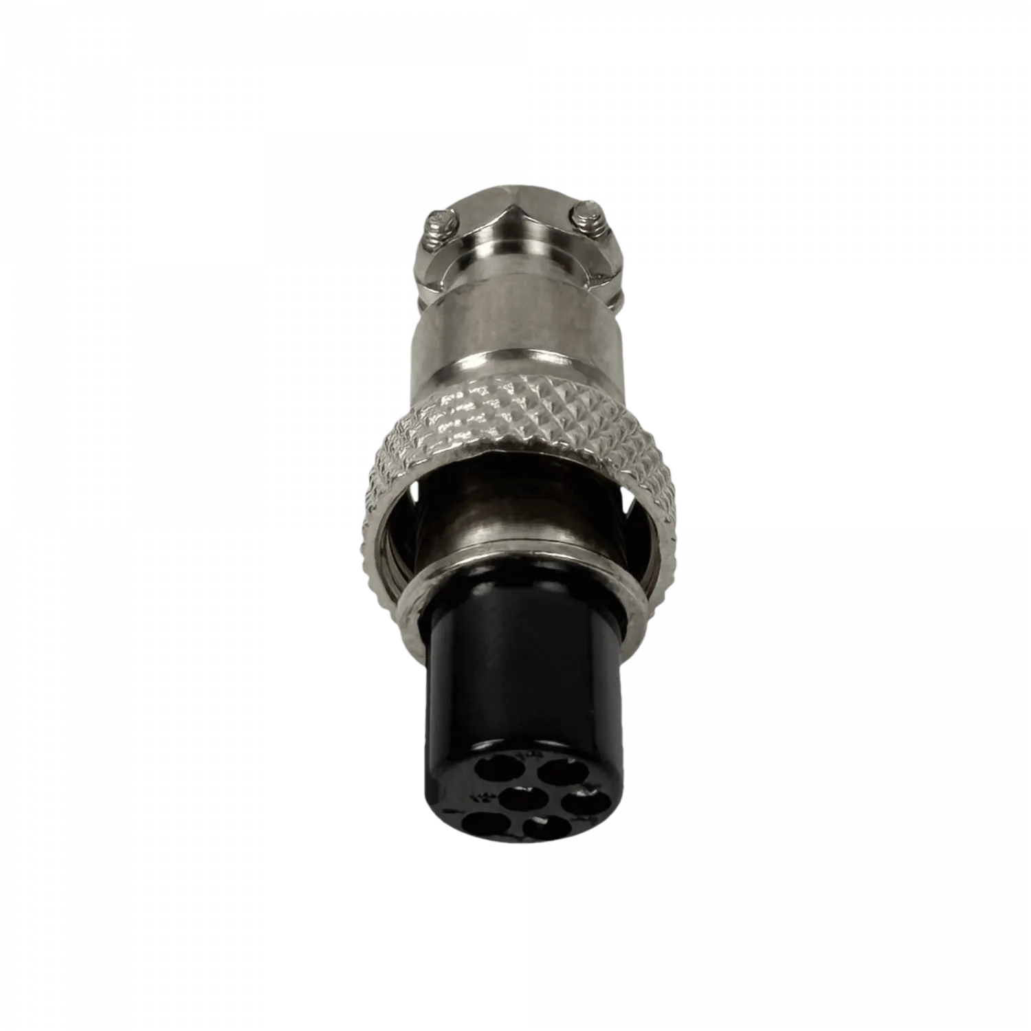 Conector GX12 Hembra Volante de 6 Pines Soldable GX12HV-6 3