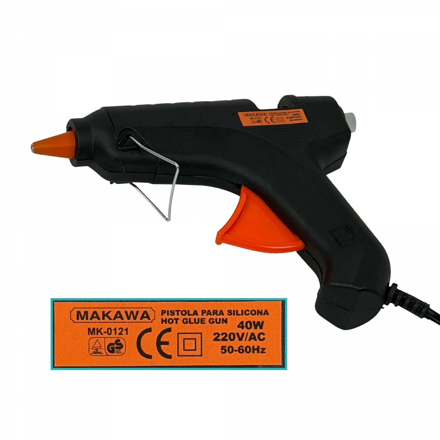 MAKAWA 40W Pistola Silicona Barra 11mm Caliente MK-0121 5