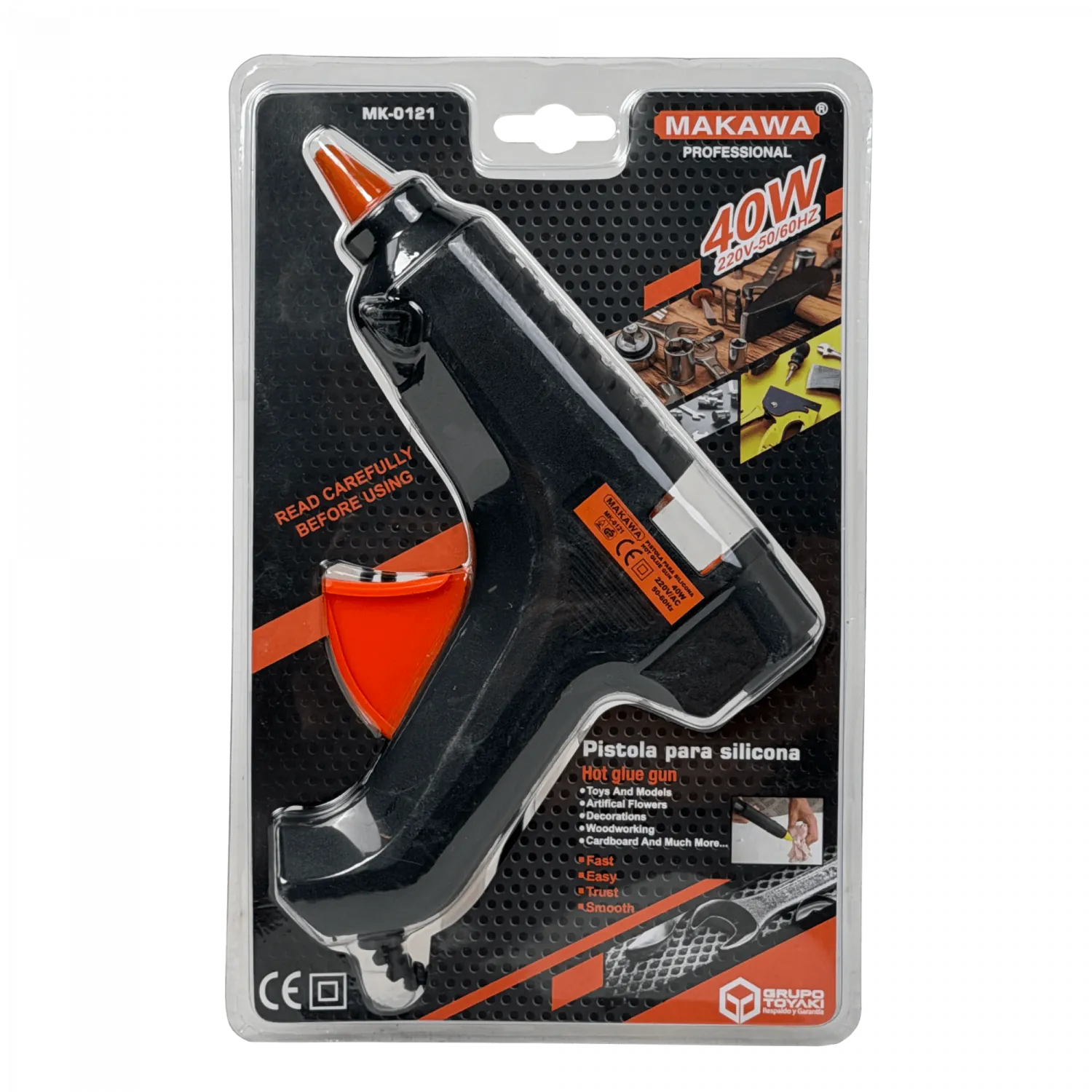 MAKAWA 40W Pistola Silicona Barra 11mm Caliente MK-0121 6