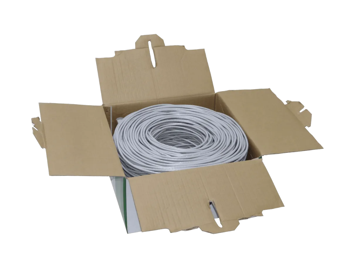 ULINK 24AWG 0,52mm Cat6 PVC Gris Cable UTP 305mt Cobre 1