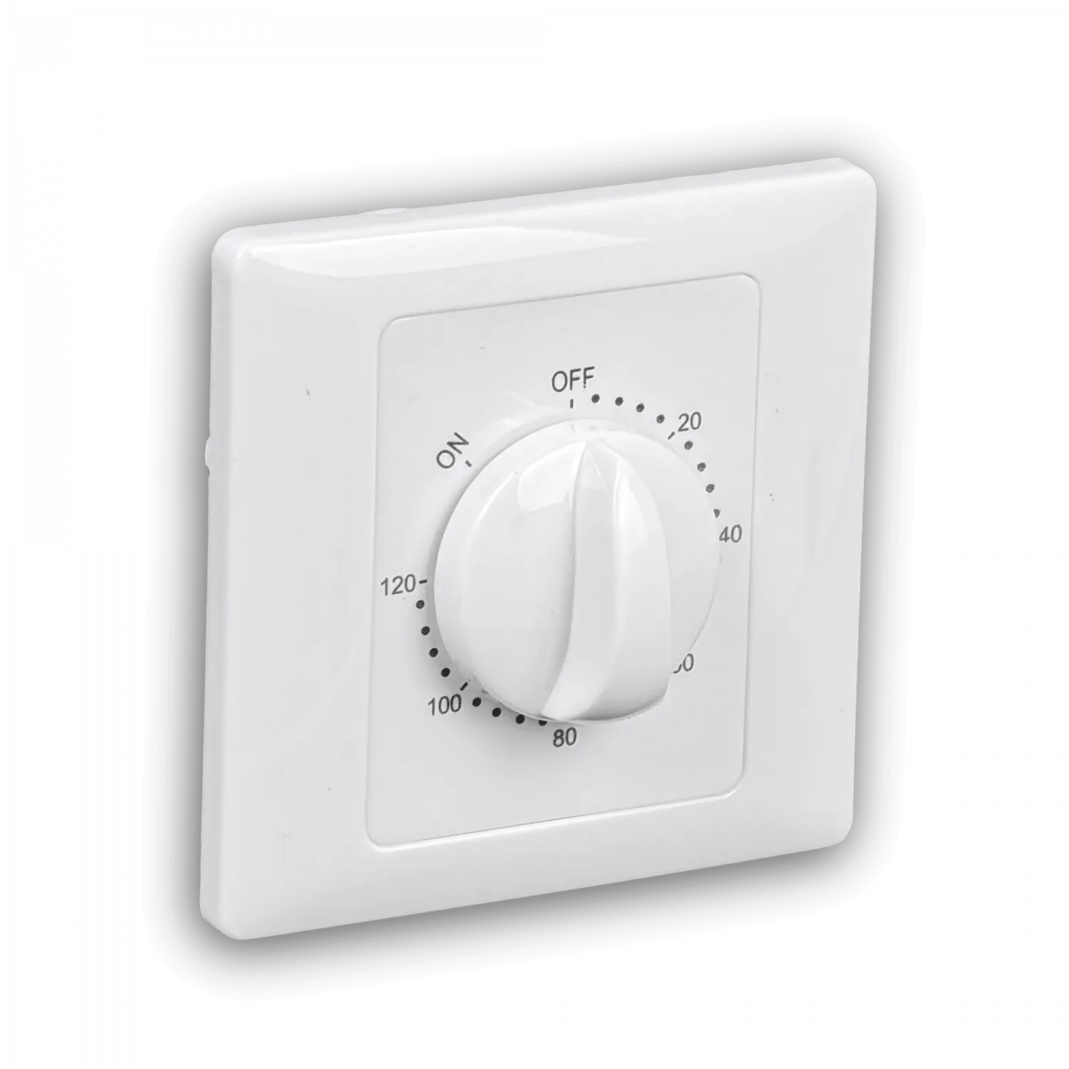 Temporizador 120mins 86x86mm Mecanico 220VAC 10A 2000W 1