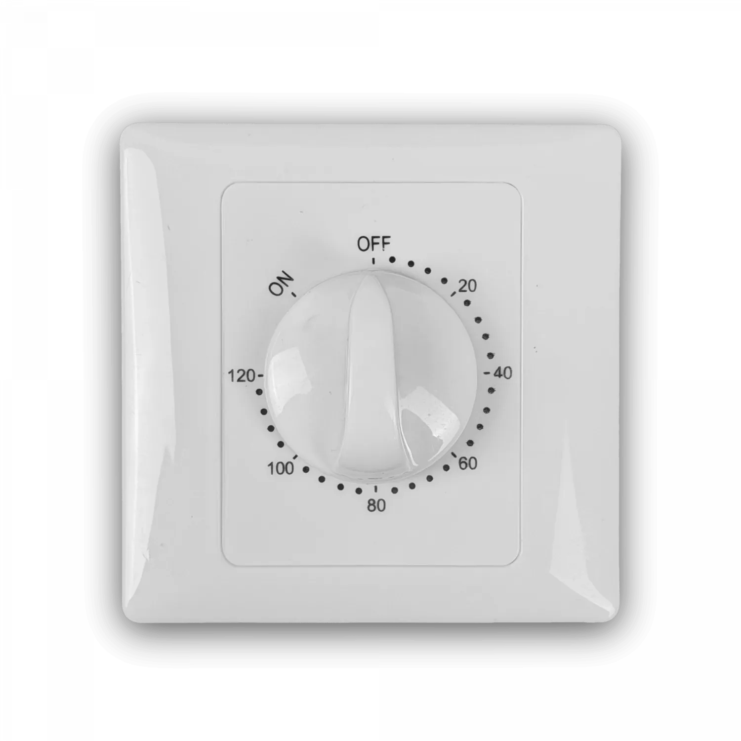 Temporizador 120mins 86x86mm Mecanico 220VAC 10A 2000W 3