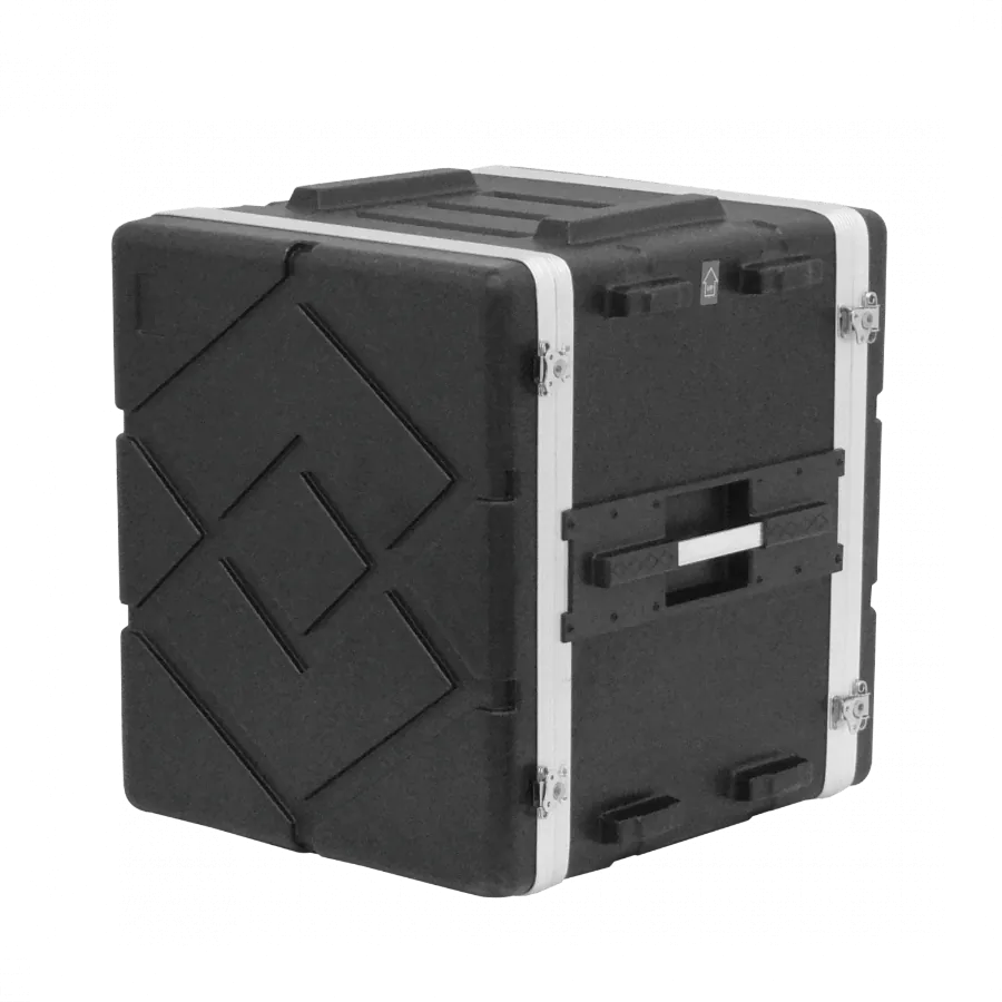 12U/57cm Fondo 42cm Rack Portatil 2 tapas Plastico para Exterior Negrp 1