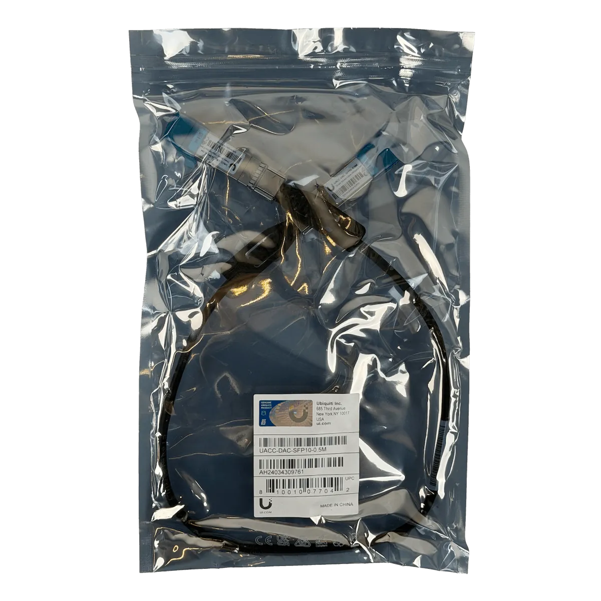UBIQUITI 0,5mt SFP+10Gbps Cable Directo Cobre 50cm UACC-DAC-SFP10-0.5M 3