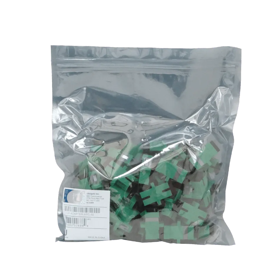 UBIQUITI 50unid-FASCA SC/APC Verde SM SX Simplex Copla Fibra Adaptador 1