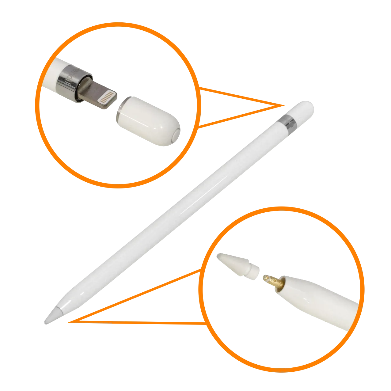 Lapiz Digital Apple Pencil Gen1 para iPad compatible modelo MK0C2LZ A1603 1
