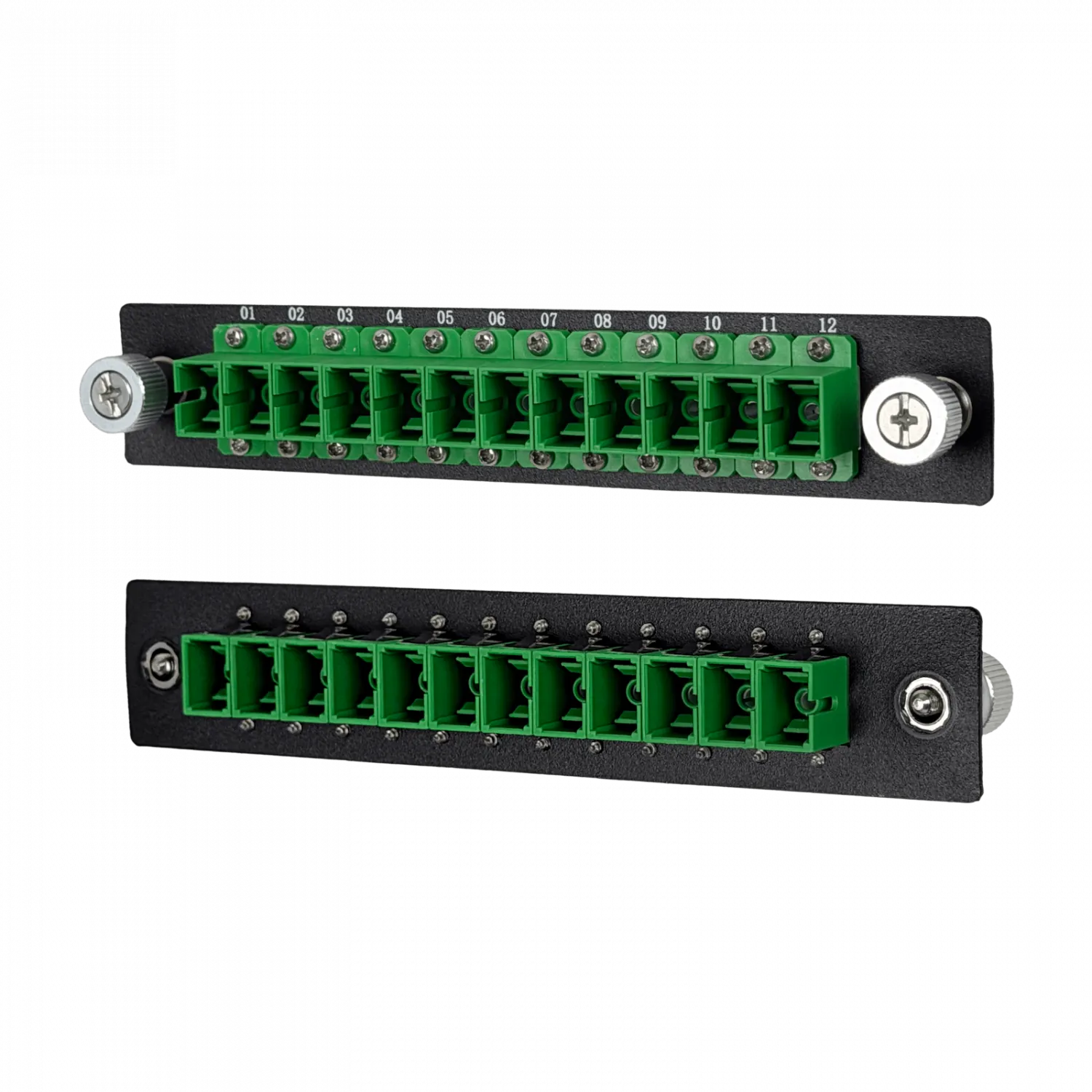 Deslizable 24-SC Cabecera Fibra 1U Incluye Coplas pigtail 9