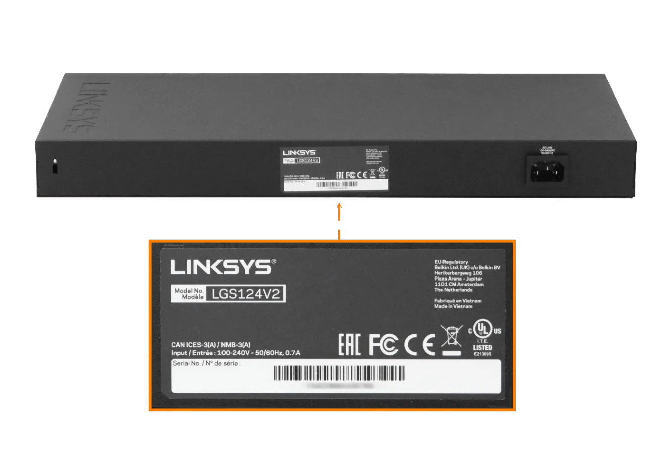 Conmutador de Red Gigabit de 24 Puertos, Linksys LGS124 , No Administrado, Carcasa Metálica 1