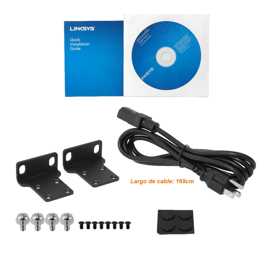 Conmutador de Red Gigabit de 24 Puertos, Linksys LGS124 , No Administrado, Carcasa Metálica 2
