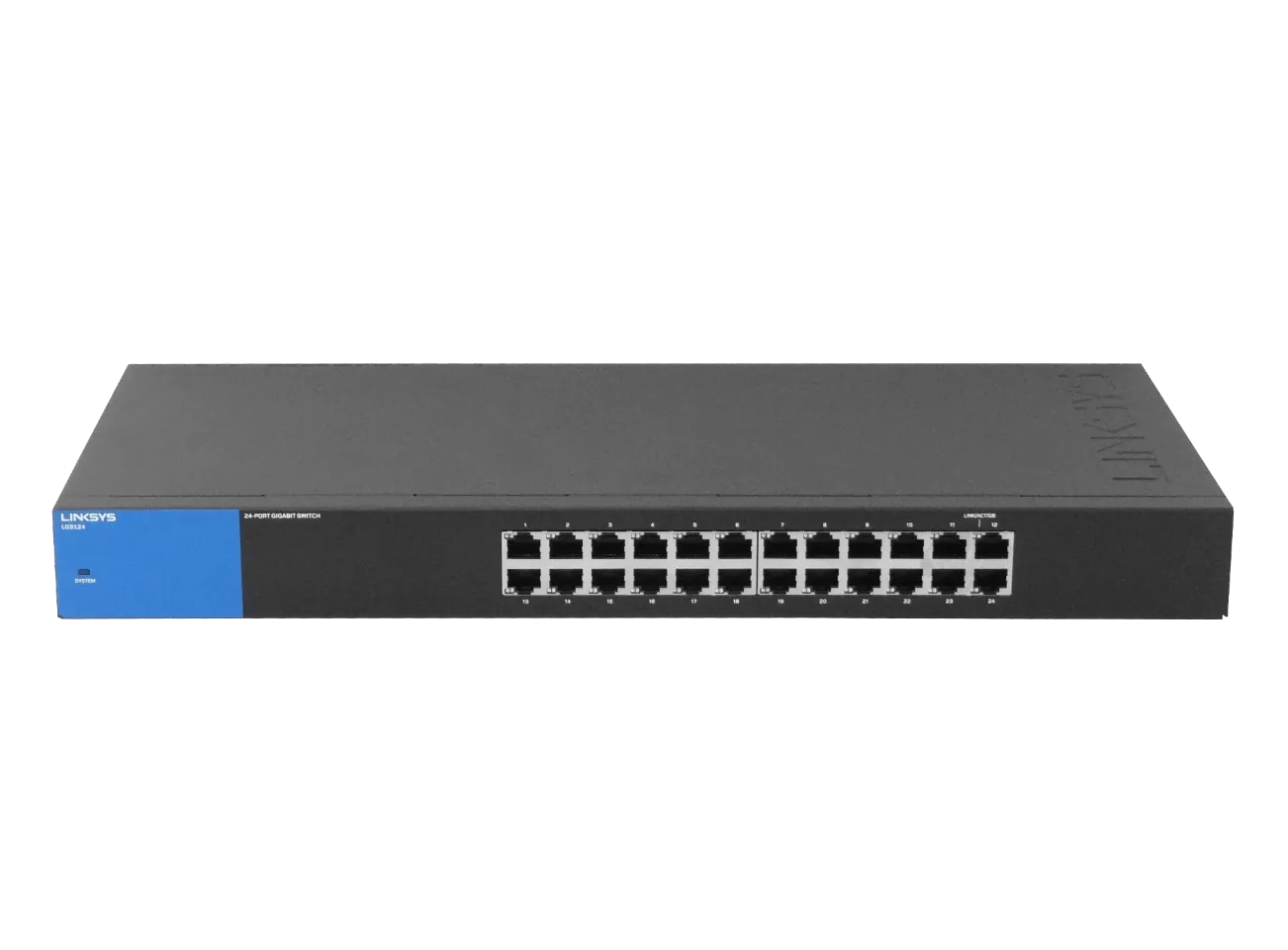 Conmutador de Red Gigabit de 24 Puertos, Linksys LGS124 , No Administrado, Carcasa Metálica 3