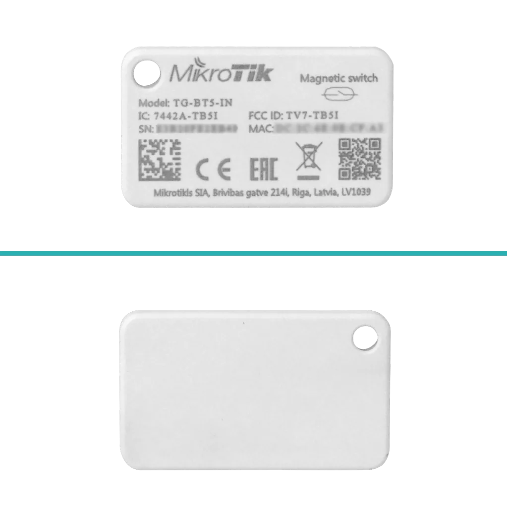 MIKROTIK 220mAh interior IP54 352kb Tag Bluetooth5.2 p/BLE iBeacon 1