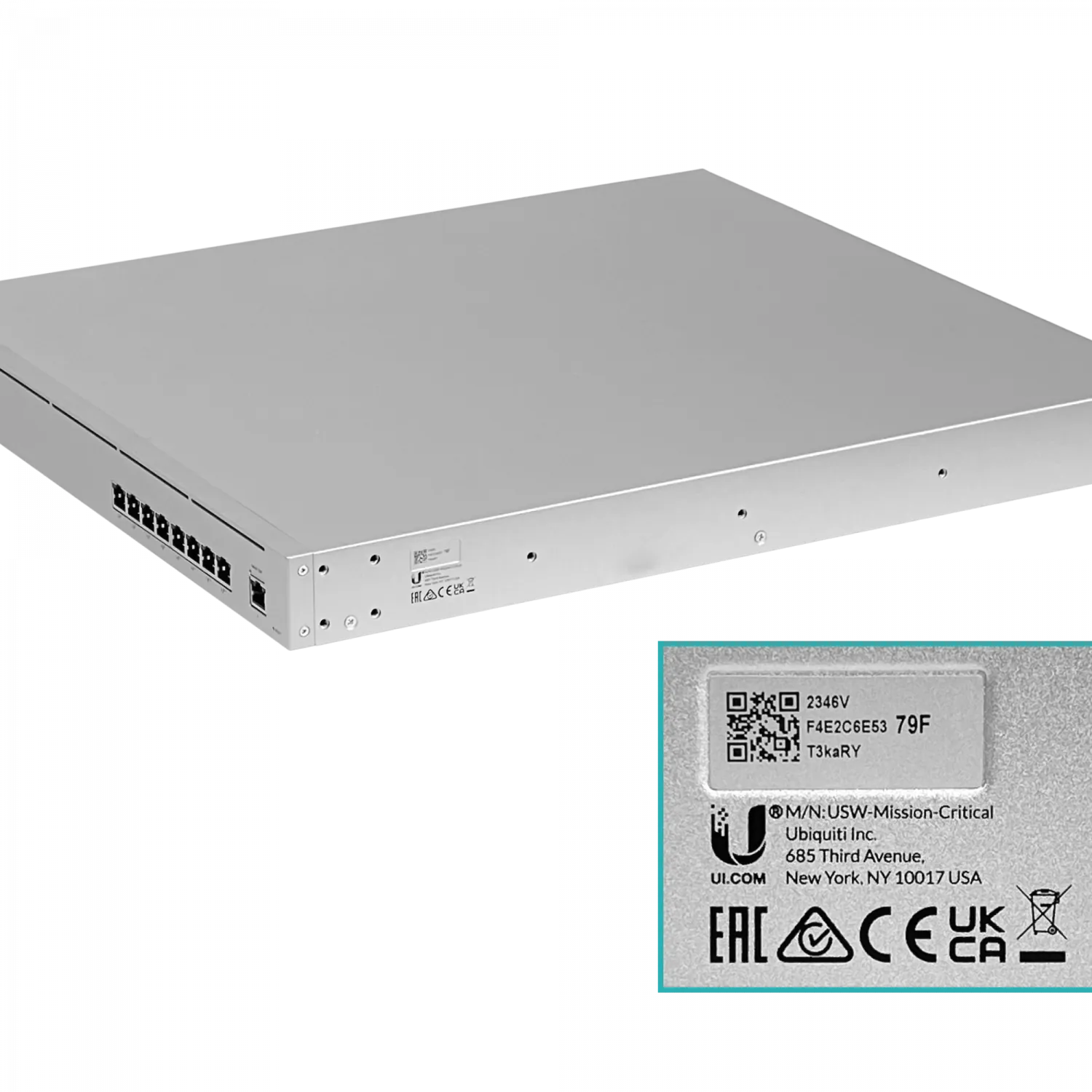 UBIQUITI 2-C14-230V 9-1000(4-PoE++ 4-PoE+ Switch UPS inc-368Wh opc 48V 4