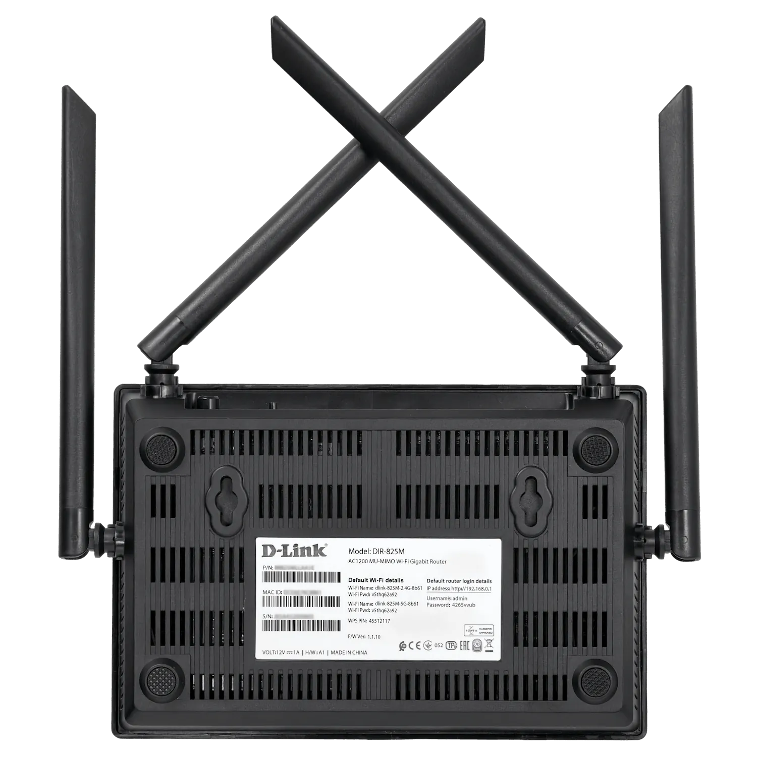 D-LINK Mesh 4-1000 AC1200 USB 2,4/5GHz 300/867mbps 4 Fijas 5dBi 1-WAN 3