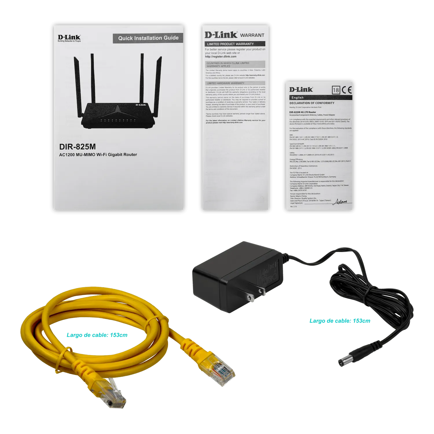 D-LINK Mesh 4-1000 AC1200 USB 2,4/5GHz 300/867mbps 4 Fijas 5dBi 1-WAN 6