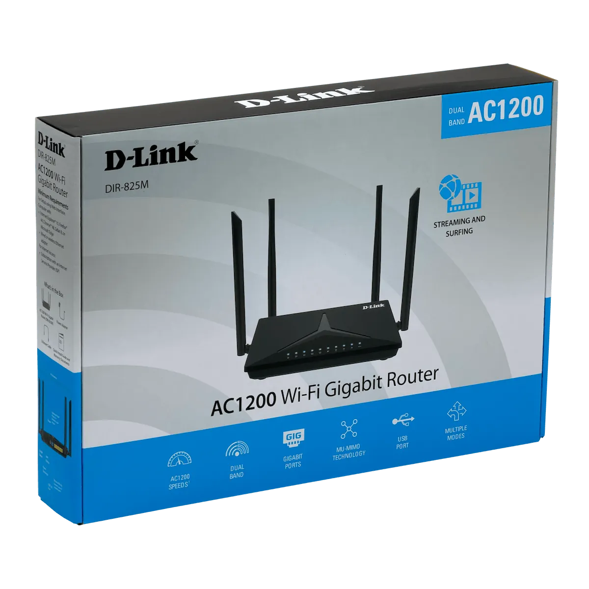 D-LINK Mesh 4-1000 AC1200 USB 2,4/5GHz 300/867mbps 4 Fijas 5dBi 1-WAN 8