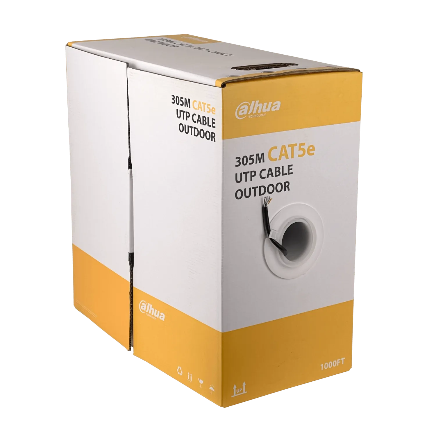 DAHUA 305m Ext Cat5e Negro 24AWG Cable UTP Unifilar Cobre PFM920-5EU 1
