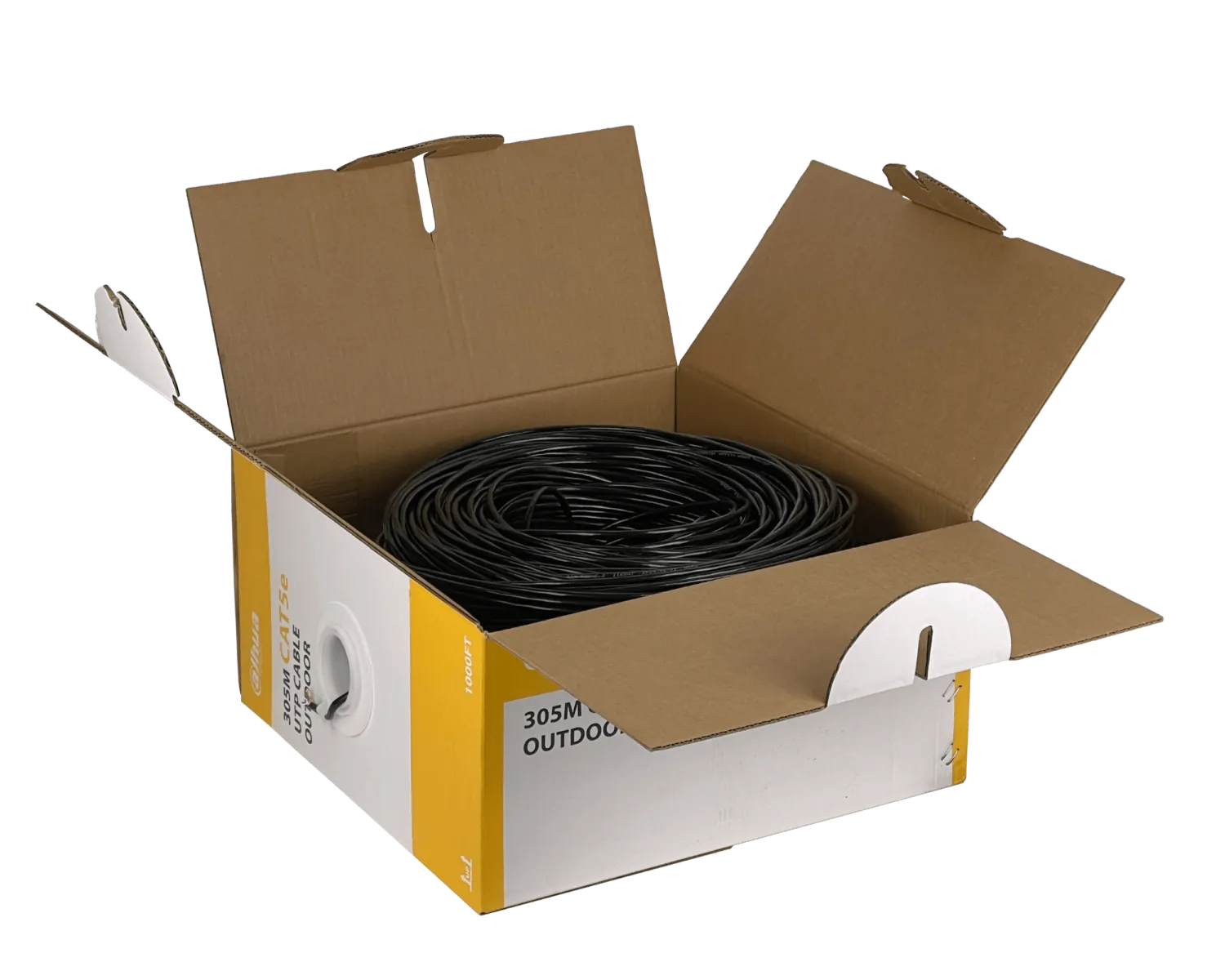 DAHUA 305m Ext Cat5e Negro 24AWG Cable UTP Unifilar Cobre PFM920-5EU 2