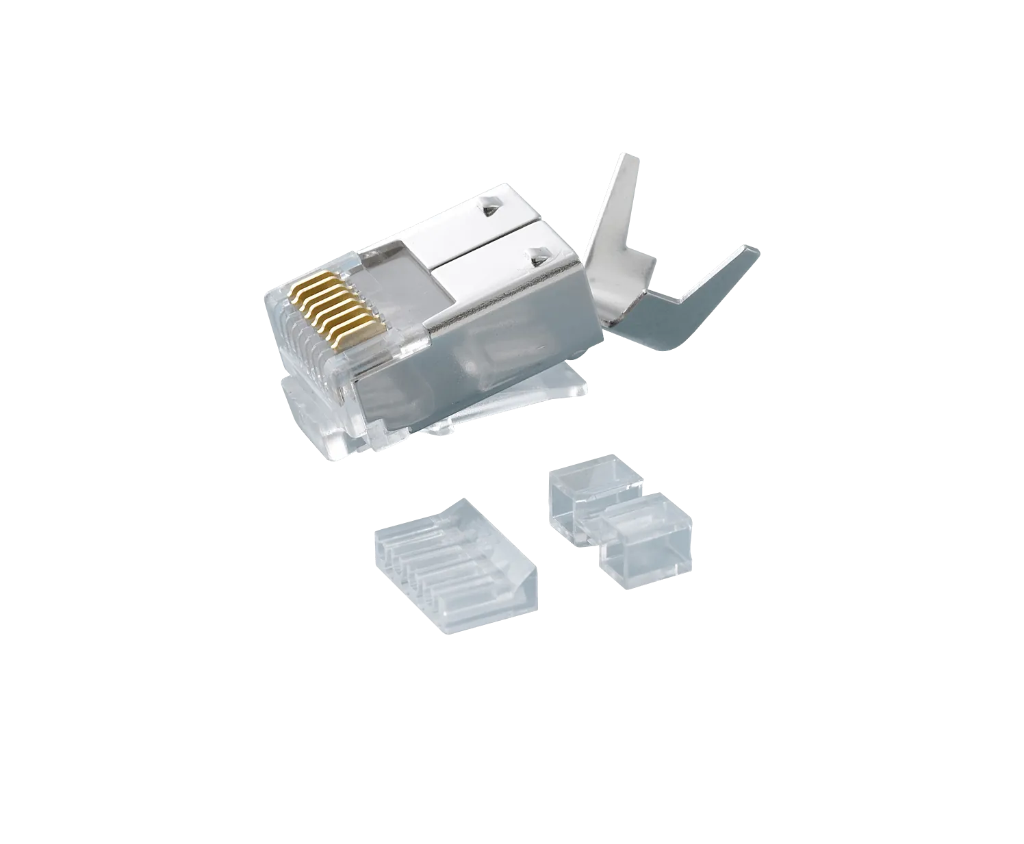 Conector RJ45 RJA-10 Cat6A Blindado FTP STP Crimpeable 10 Unidades 3