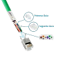 Conector RJ45 RJA-10 Cat6A Blindado FTP STP Crimpeable 10 Unidades - Miniatura 4