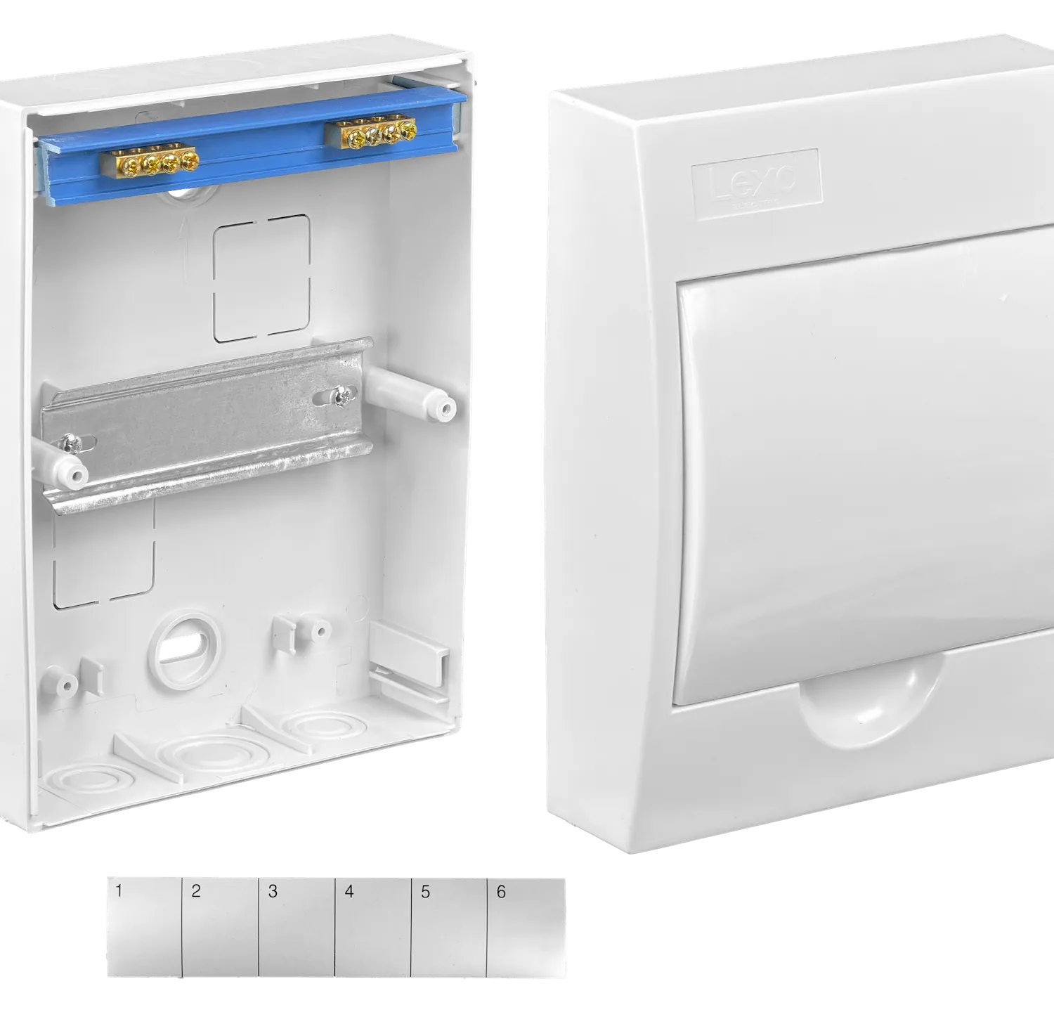 LEXO Tablero Sobreponer LSZH 6 Modulos Riel Din IP41 IK08 5399106 2