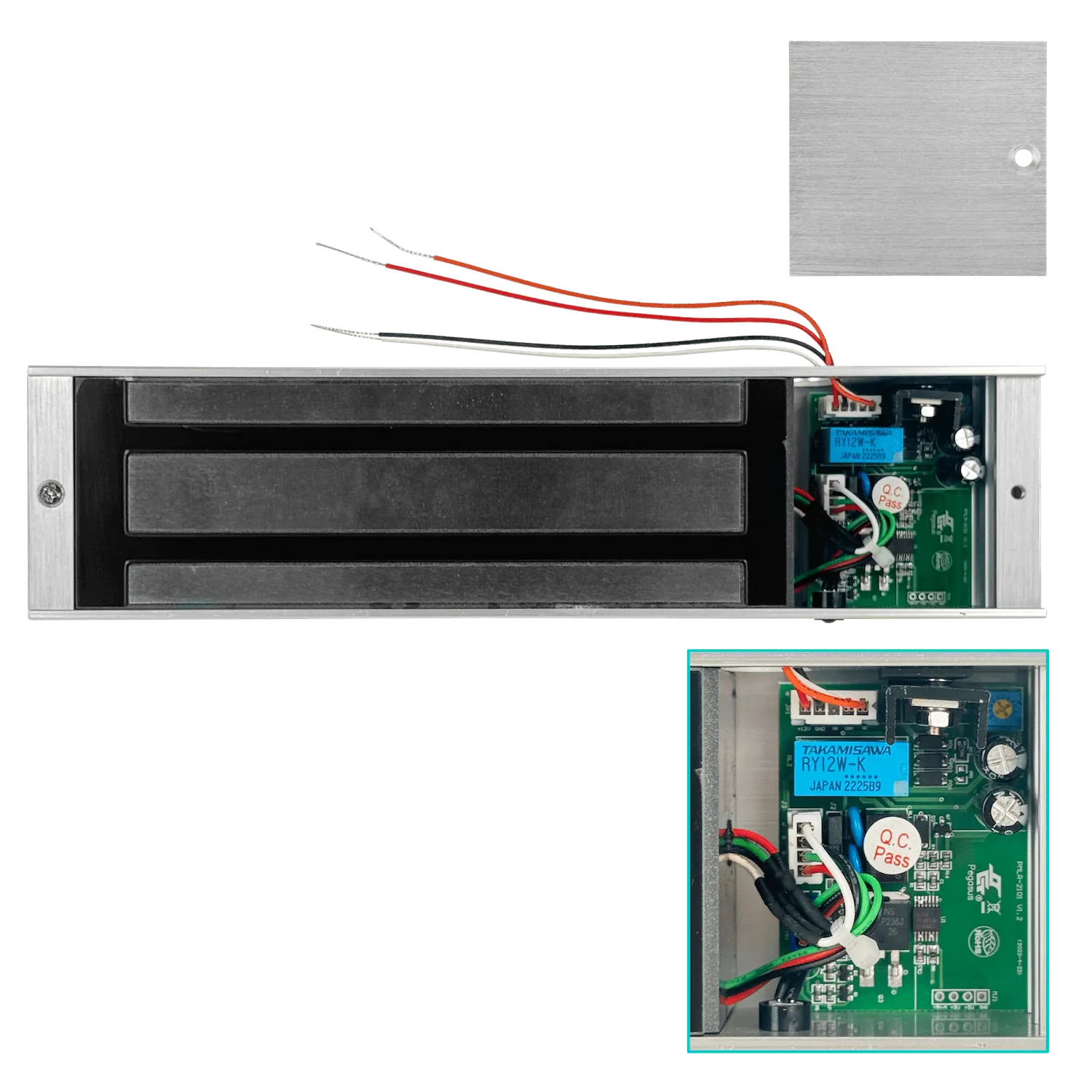 UBIQUITI Electroiman 540KG 12VDC 0,5A incluye Soporte L Aluminio 8
