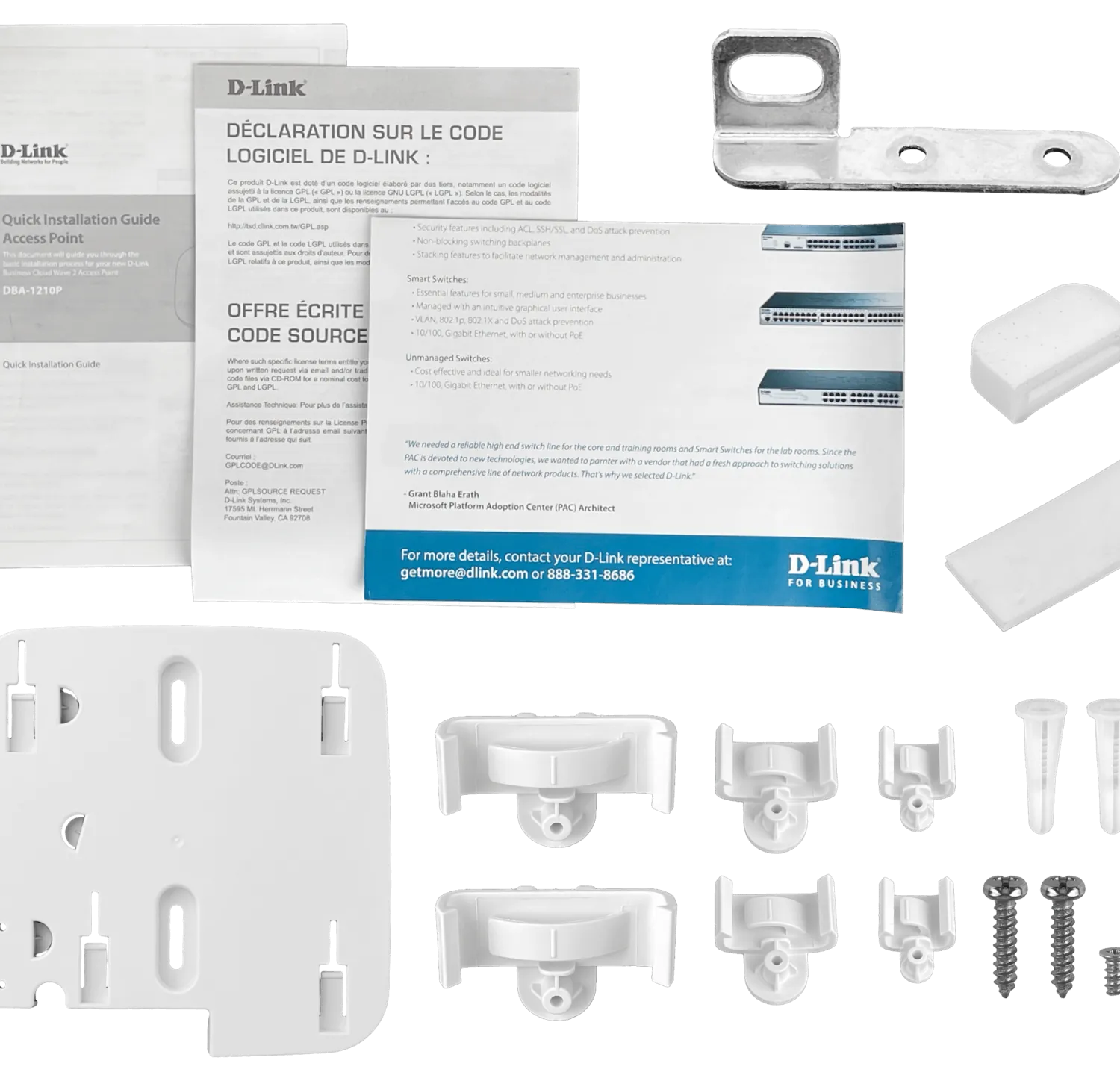 Punto de Acceso DLink DBA-1210P, Gestionado Nuclias Cloud, AC1300 Wave 2 1